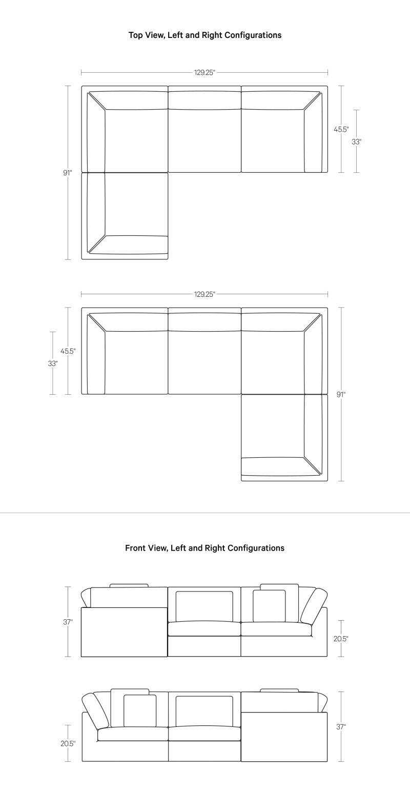 4Piece Closed Sundays Get Together Web Dimensions specs