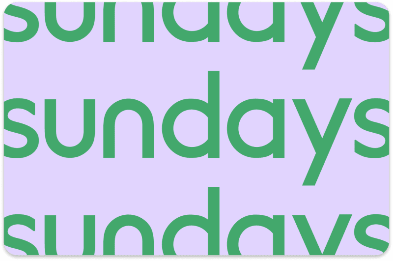 SundaysGiftCardPurple 5f00dc4d d55d 4799 ab1b a18345d14e3b